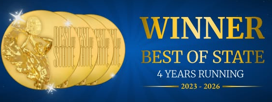 Best of State winner, four years running, 2023–2026