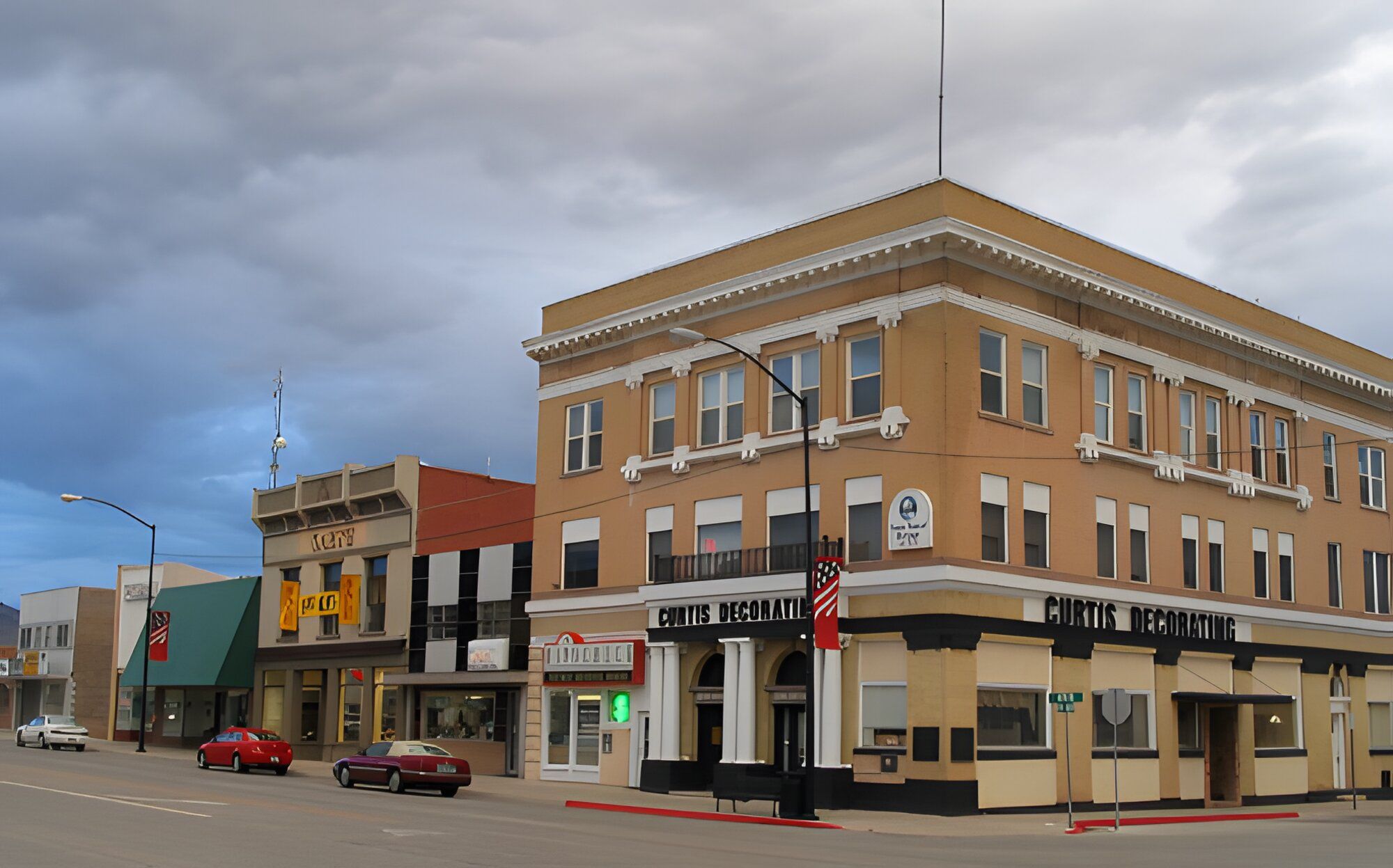 Brick storefronts along Main Street in downtown Richfield.