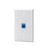 A wall plate with a Cat 6 Ethernet jack