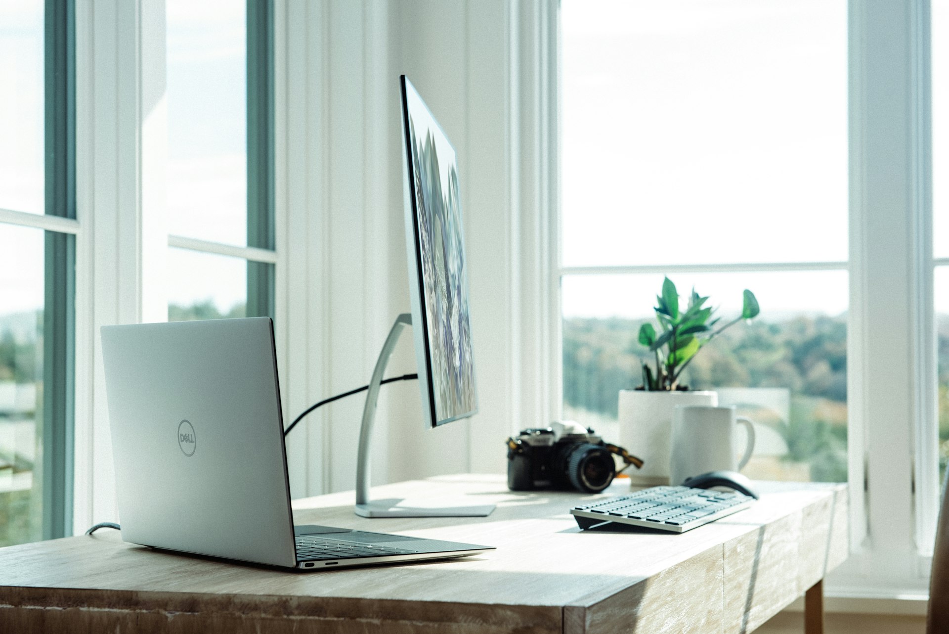 Home office workspace
