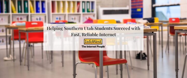 "Helping Southern Utah Students Succeed with Fast, Reliable Internet" title blog cover