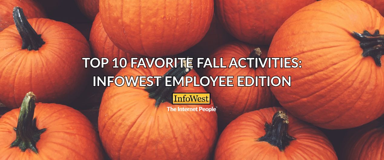 Pumpkin background "top 10 fav fall activities' blog cover