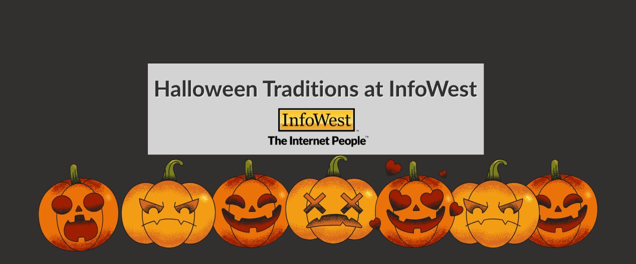 "halloween traditions" on black background.