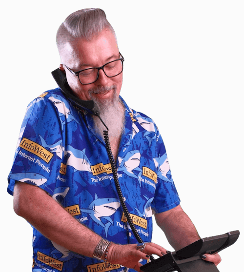 Scott-Laws-InfoWest-Business-Internet-Expert-On-Phone